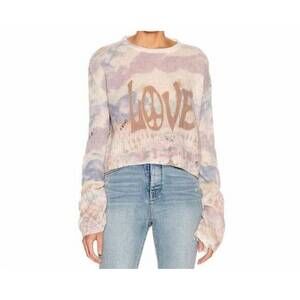 NEW AMIRI tie dye love sweater in multicolor